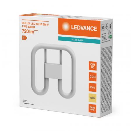 Ledvance DULUX SQ16 EM LED Kompaktlampe GR8 2Pin 7W wie 16W 3000K